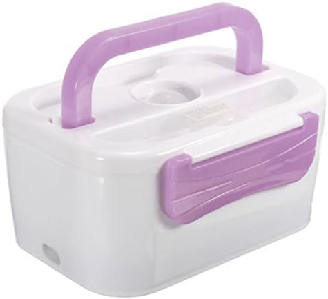 Portable Electric Heated Car Plug Heating Lunch Box Bento Box Food Warmer 12V Color:Purple