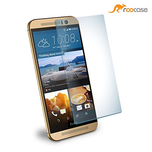 roocase HTC One M9 Tempered Glass Screen, HTC One M9 Glacial Premium Glass Screen Protector for HTC One M9 (2015) - 99.9% Clarity and Touchscreen Accuracy [Anti-Scratch / Anti-Fingerprint]