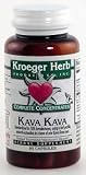 Kroeger Herb Kava Kava Caps 90's (A Natural Herbal Supplement to Help Relieve Anxiety, Good for Promoting Restful Sleep and Used As a Mild Sedative and a Safe Muscle Relaxant Without Impairing Mental Function)