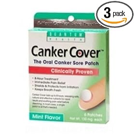 Quantum Health Canker Cover Oral Canker Sore Patch, Mint Flavor, 150mg, 6-Count Box (Pack... by Quantum