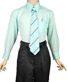Kani Gold Dress Shirt with Tie and Matching Pocket Square (Sizes 8 - 20)