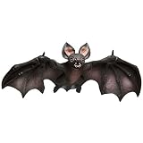 Poseable Large Vampire Bat: Foam-filled Latex 32 inch Wingspan Hanging Halloween PropIMAGE
