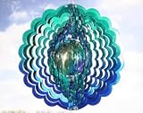 EyLlusion Medium Gazing Ball-Blue/Green