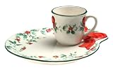 Pfaltzgraff Winterberry Sculpted Snack Set