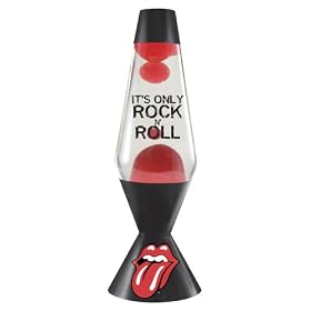 Rolling Stones Motion Lamp - Black/ Red