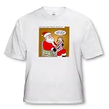 Rich Diesslins Funny Christmas Cartoons - Santa and Future Beauty Pagent Contestant - T-Shirts