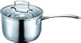 Stiel-Kasserolle Stieltopf mit Glasdeckel inkl. Dampfloch 2,1 Liter Kochtopf Saucentopf � 16 x 10,5 cm Induktionsboden