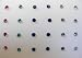 STERLING SILVER NOSE STUD WITH COLORED CZs (36 Pieces/Box) BALL END