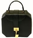 Jewelry Box Travel Case with Handle Lock Black