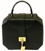 Jewelry Box Travel Case with Handle Lock Black