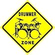 DRUMMER ZONE CROSSING instrument new sign