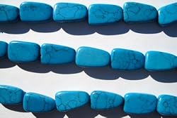 Semi Precious Beads, 7 In. Turquoise Strand