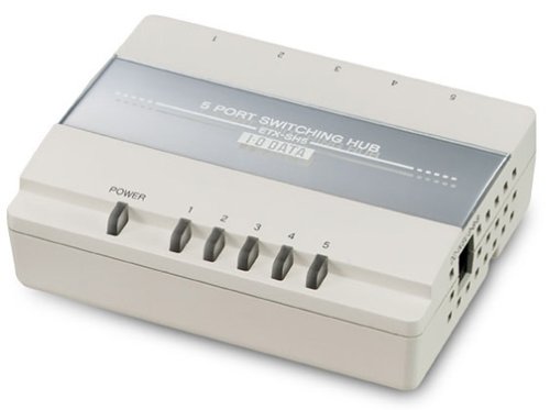 I-O DATA マグネット付き5ポートスイッチングハブ ETX-SH5 I-O DATA マグネット付き5ポートスイッチングハブ ETX-SH5