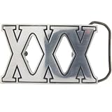 Body Candy - TRIPLE XXX Belt Buckle