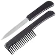 Black CIA Agent Comb with hidden Knife