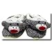 Sock Monkey Infant Slippers Size 2-3
