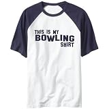 T-Shirt Raglan White  This Is My Bowling Shirt  Sports