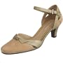 Naturalizer Women's Arsey Ankle-Strap, Straw Suede, 8.5N