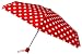 Leighton Smart Brelli Womens Umbrella-Red/White Polka Dot