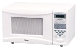 Haier 0.7 Cu. Ft. Microwave Oven With Action Wave Cooking & Turntable, 700-Watt, White