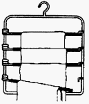Moran #3C00 00 BLA 4 Tier Swing Out Hanger