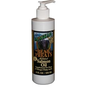Alaskan Bear Treats All Natural Wild-Alaskan Salmon Oil for Dogs, 8 Ounces by Alaskan Bear Treats