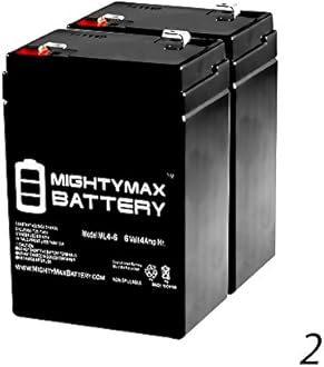 Mighty Max Battery 6V 4.5AH SLA Battery for Game Deer Feeder Mojo Duck - 2 Pack
