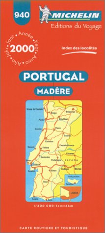 City Travel Guides Discounted  Livres : Portugal, Madère. Carte n° 940 - échelle : 1/400000, 1cm=1km