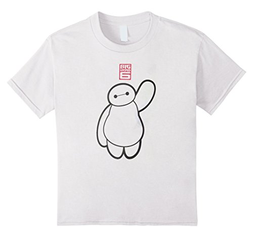 Kids BAH-A-LA-LA-LA Big Hero Baymax Tee T-Shirt 6 White