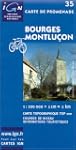 Carte touristique : Bourges - Montlu�on
