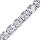 1/2 Ctw Diamond 8" Tennis Bracelet In White Gold