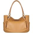 Fontanelli Camel Stitched Soft Leather Tote