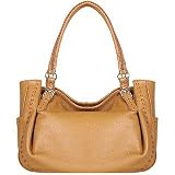 Fontanelli Camel Stitched Soft Leather Tote
