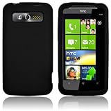 HTC 7 TROPHY T8686 - BLACK SOFT SILICONE SKIN CASE COVER [AccessoryOne Bran ....