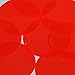 Round Vinyl Shape 70mm Red Go Go Fluorescent Edge Glow
