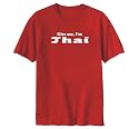 T-SHIRT RED " KISS ME , I'M THAI " THAILAND Large
