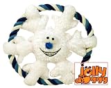 Festive Snowflake Twister Frisbee Dog Toy