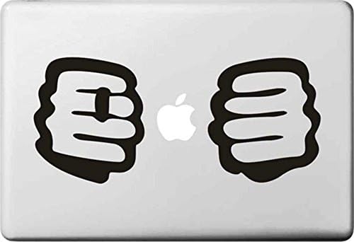 Ico Store Removable Dual Fists Ad Skin Decal for Apple Macbook 15 Inch