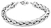 Sterling Silver Men's Woven Chain Bracelet by Zina, 8.5