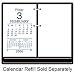 Compact Calendar Base, EXPE91950RF, 5-1/4x6-3/4, Black EXP141071B