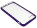 iPhone 7 Plus Case, Bastex Slim Fit Flexible Clear Transparent Rubber Back Cover Fused Purple Side Bumper Snap Case for Apple iPhone 7 Plus / 7 Pro