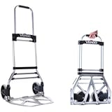 Vergo S300BT Model Industrial Folding Hand Truck Dolly, 275 lb Capacity, Silver