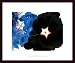 Black Hollyhock Blue Larkspur, 1930, Framed Art Print by Georgia O'Keeffe