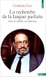 La recherche de la langue parfaite dans la culture europ�enne