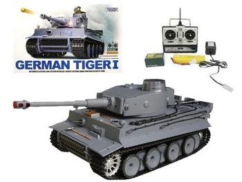 41W1XXV2G9L RC German Tiger Tank Shoot Smoke Remote Control 1:16