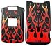 Red Fire Hard Case for Motorola RAZR V3xx Cell Phone