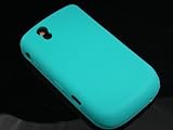 TURQUOISE Soft Silicone Skin Cover Case for Blackberry Bold 9650 + Screen P ....
