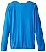 PUMA Boy's 8-20 No 1 Long Sleeve Logo Tee, Sky Blue, Small