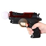 Hand Gun for Sony PlayStation 3 Move, Black / Red