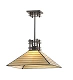 Meyda Tiffany 16 Square Watersedge Mahogany Bronze Pendant 78328